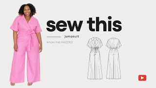 sew with me | know me me2063 | jumpsuit | sewing | learn to sew