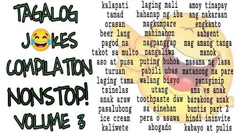 TAGALOG JOKES COMPILATION VOLUME 3 / Jokes Ni Paps / NonStop Jokes