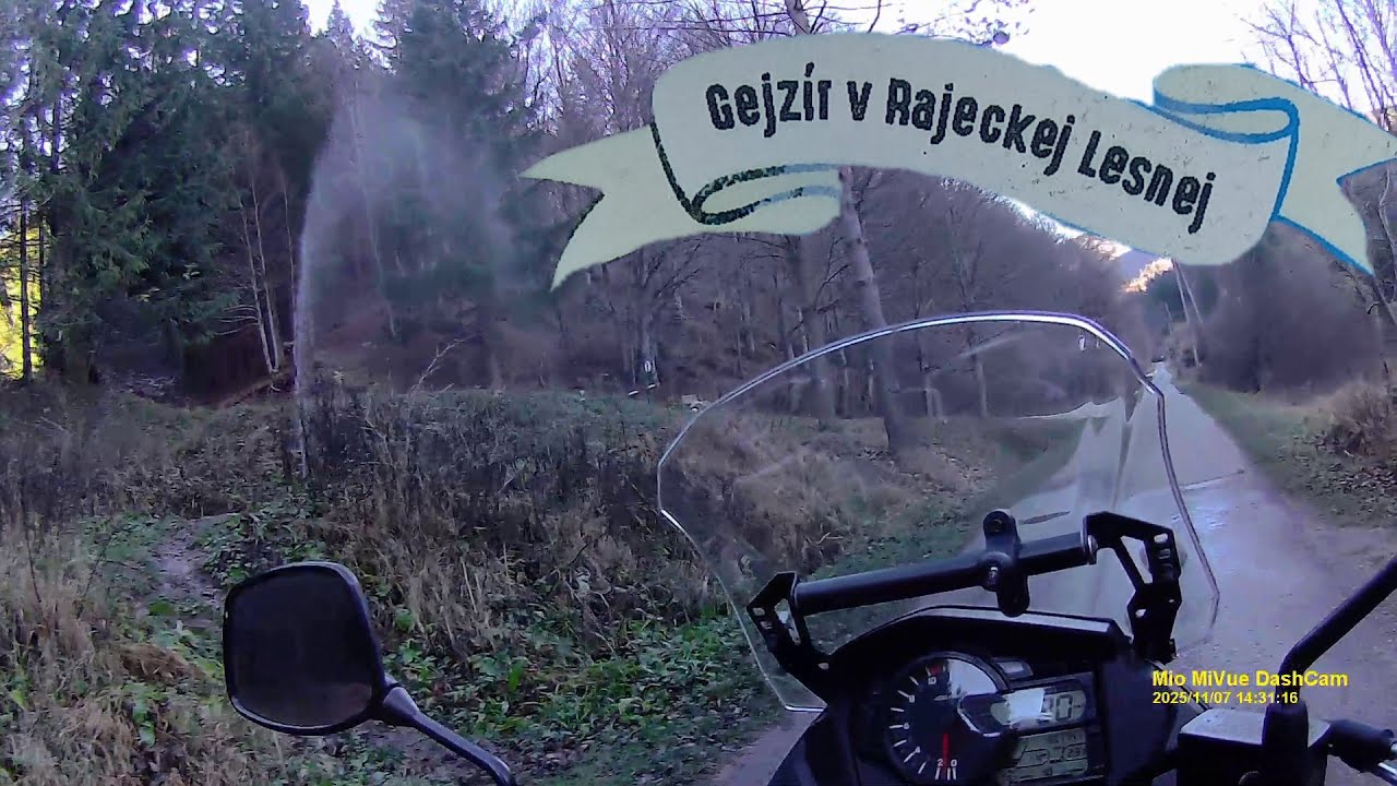 Gejzer w Rajeckiej Leśnej - Słowacja