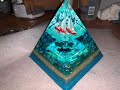 Wow 🤩 Ocean theme resin pyramid with fish and 3D waves and boat