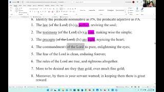Predicate Nominative Predicate Adjective Exercise 1