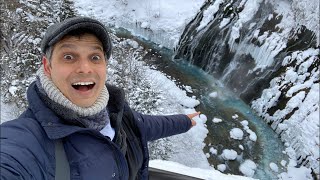 Hokkaido’s Blue Hot Spring Onsen | Shirogane Falls