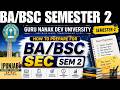 How to prepare for BA Sem 2 Guru Nanak Dev University | GNDU Latest Update