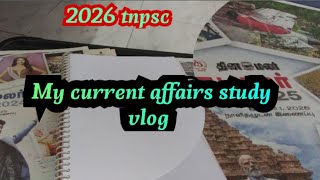 My Current Affairs Study Vlog2026 Tnpsc