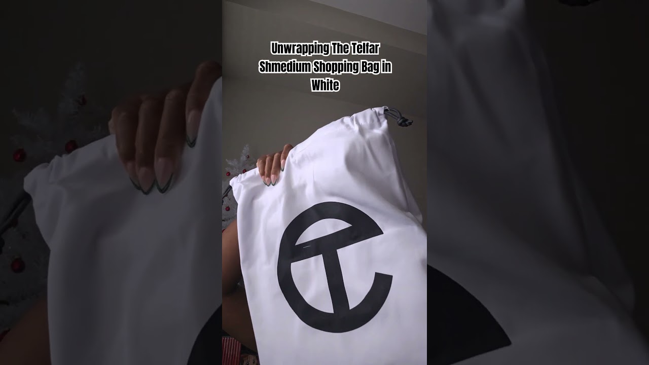 Shmedium Telfar Shopping Bag in White #telfar