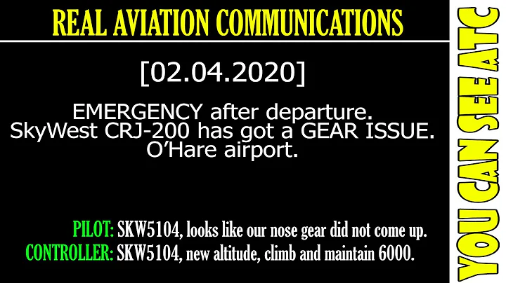 (Real ATC) EMERGENCY was declared after departure. SkyWest CRJ-200 has got a GEAR ISSUE.