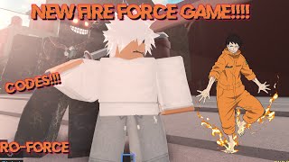 Playing New Fire Force Game [Codes] l Ro-Force