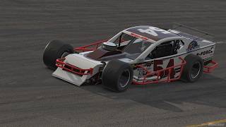 IRacing Tour Modifieds at Martinsville, Tempers, Flipping and Spotting