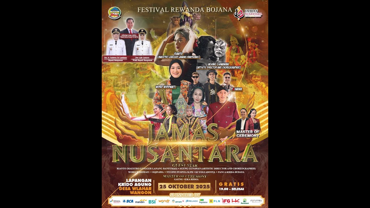 LIVE FESTIVAL REWANDA BOJANA  JAMAS NUSANTARA  LAPANGAN KRIDO AGUNG DESA WLAHAR WANGON,  25 ОКT 2025