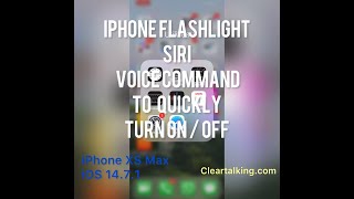 How to quickly turn the iPhone flashlight on or off using Siri Voice Command screenshot 4