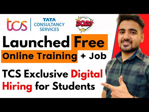 TCS Job Vacancy For College Freshers | TCS Exclusive Digital Hiring 2022 | Free Training by TCS