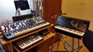 iPad mini 4 modular synth jam with cv.ocd