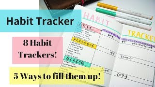 Bullet Journal Weekly Habit Tracker | Easy Bullet Journal Setup for Beginners and College Students