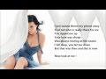 Katy Perry - Part Of Me /\ Lyrics On A Screen