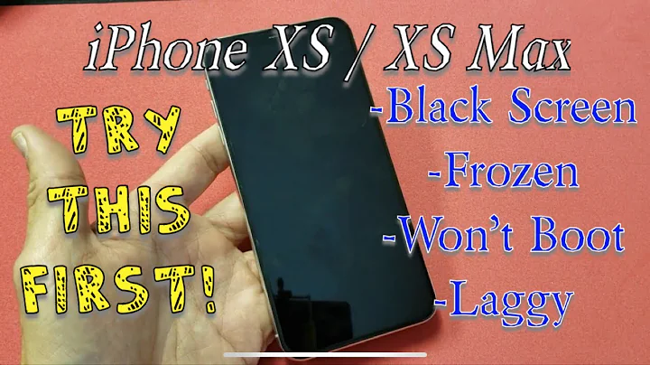 iPhone XS / XS Max: Fix Black Screen, Frozen, Stuck on Apple Logo, Won't Boot (1 Minute Fix)