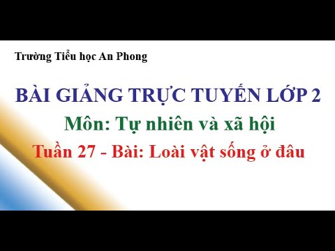 Lớp 2 - Tuần 27 - Môn: TNXH - Bài: Loài vật sống ở đâu