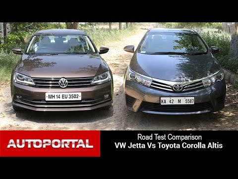 Volkswagen Jetta Vs Toyota Corolla Altis Test Drive Comparison- Auto Portal