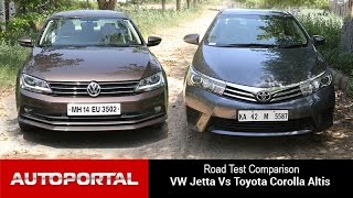 Volkswagen Jetta Vs Toyota Corolla Altis Test Drive Comparison- Auto Portal Volkswagen Jetta Vs Toyota Corolla Altis Test Drive Comparison- Auto Portal