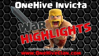 OneHive Invicta VS LEGEND WAR Recap | Clash of Clans