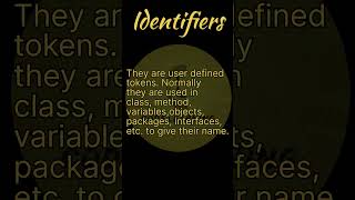 Tokens in Java programming language  part-1
