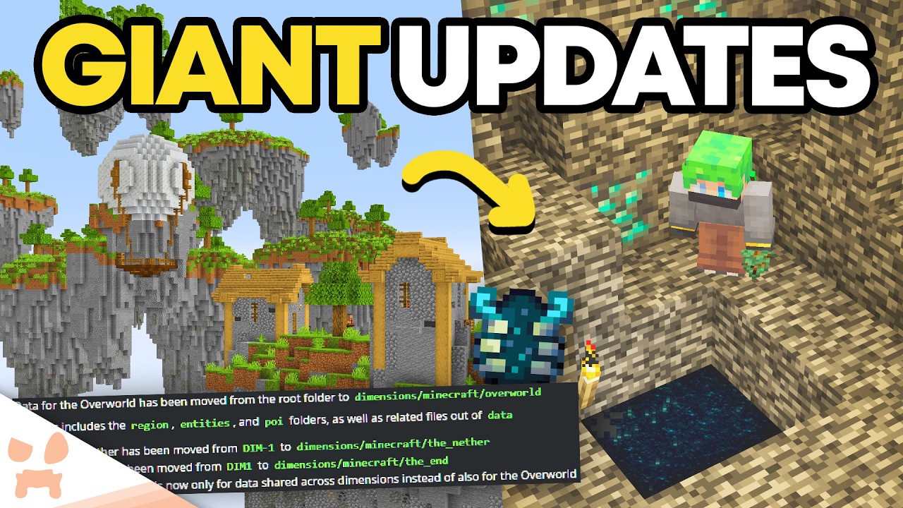 MINECRAFT ADDED A NEW WAY TO BREAK BEDROCK + FOURTH DIMENSION UPDATE ...