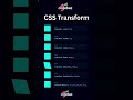 CSS Transform | By CodeBaz #coding #react #css #html #ui #css3