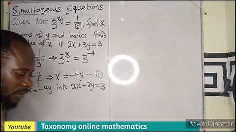 Simultaneous Equation involving Exponential Equation.