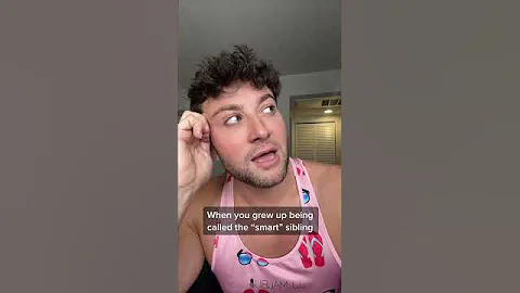 “Oh, he’s the smart one.” #lgbtq #smartsibling #fyp #jokes #siblings