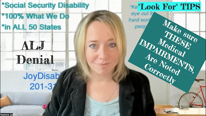 MUST DO!  Review Your ALJ Denial - Look for these in the MDIs paragraph of the Decision