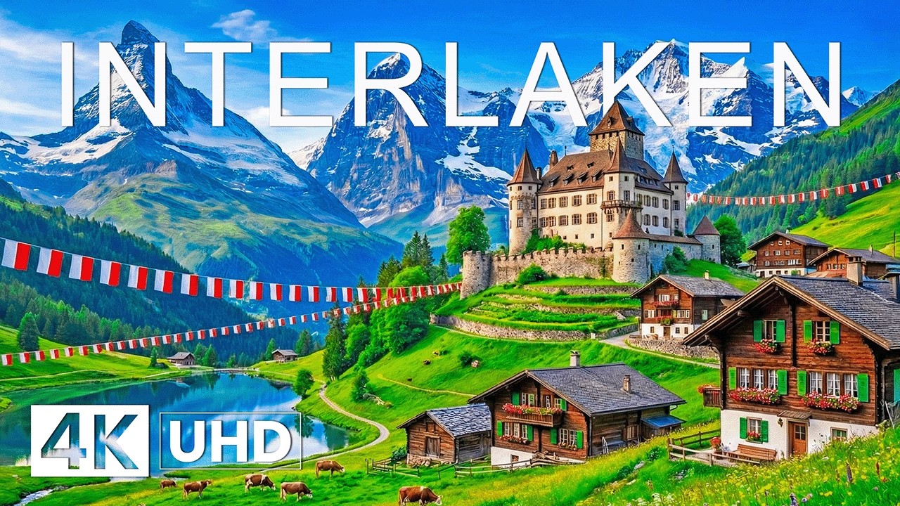 Interlaken 4K Travel: Explore Turquoise Lakes, Alpine Peaks & Switzerland’s Most Scenic Valley