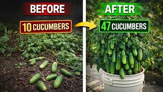 How to Grow Cucumbers in a 5-Gallon Container | 70 Days, Huge Harvest!