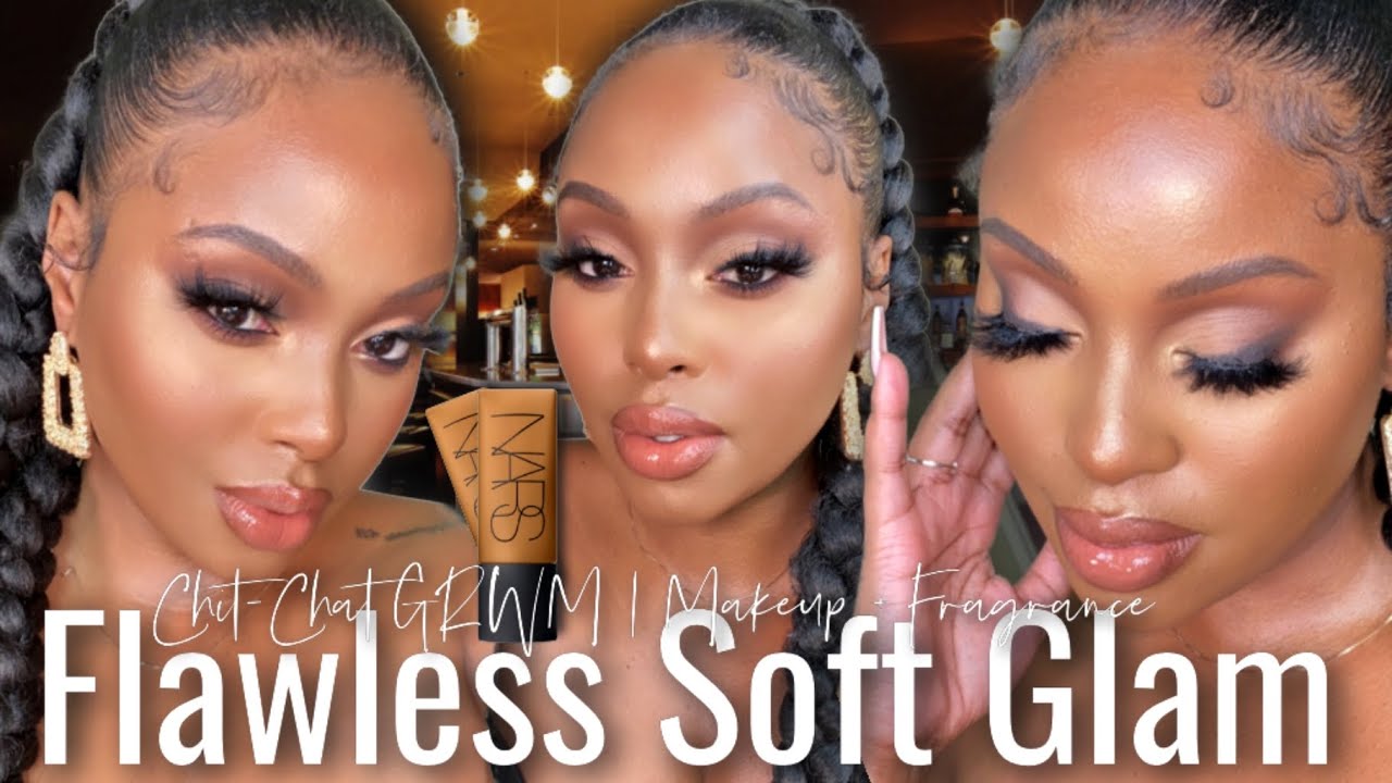 GRWM: Full Glam | NARS Soft Matte Foundation, Soft Smokey Eye + Nude Lip Makeup Tutorial | iamshelly