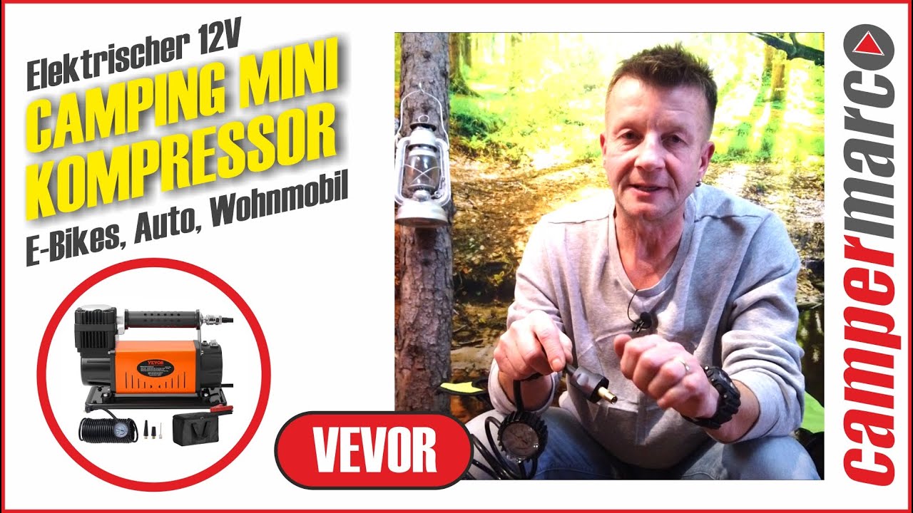 VEVOR 12V Auto-Kompressor 150PSI Luftkompressor 6CFM(170L/Min) Auto-Reifenfüller  mit Wärmeschutz Luftpumpe inkl 3 m Netzkabel und 7,9 m Luftschlauch