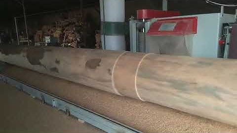Wood house machine, round log shaping machine