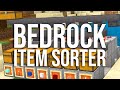 How to Build a Simple Tileable Item Sorter for Bedrock Minecraft! (MCPE, Xbox, PS4, Switch, etc)