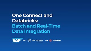 How to Connect SAP and Databricks – Step-by-Step Guide with One Connect Content