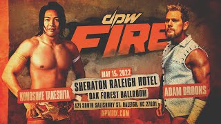 Konosuke Takeshita vs Adam Brooks || DPW Fire || Highlights