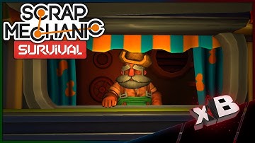 Scrap Mechanic Survival Multiplayer | THE TRADER & SPUD GUN! [E03]