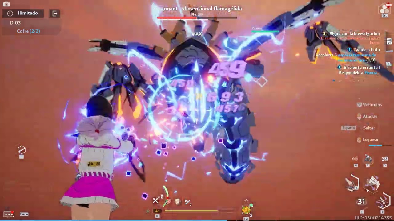 RUINA D-03 Fácil Todos los Cofres Tower of Fantasy  | Gameplay