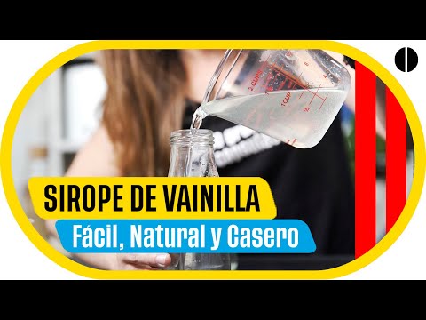 ☕ Receta de SIROPE de VAINILLA para CAFÉ