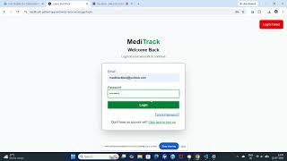 MediTrack Demo Video