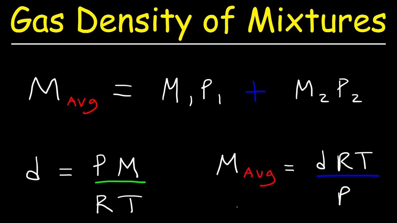 How To Find Density Of A Gas Given Temperature And Pressure