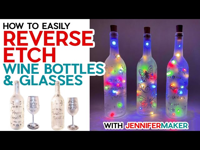 DIY Etched Wine Glasses