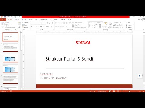 Kuliah Online Teknik Sipil MK. Statika: Portal 3 sendi part 1