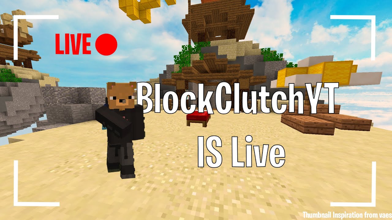 Bedwars livestream // BlockClutchYT LiveStream  (road to 100 subs!!)