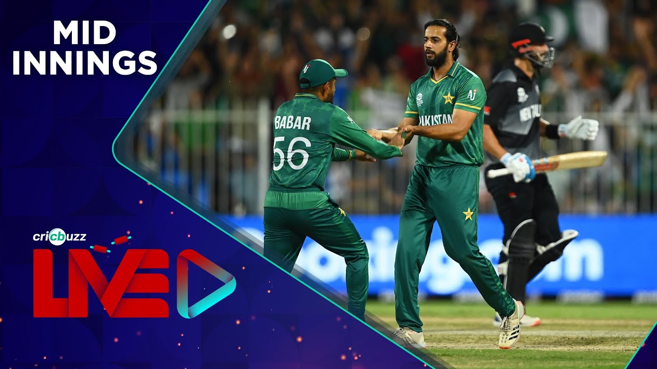 Cricbuzz Live Pakistan v New Zealand, Match 19, Mid-innings Show