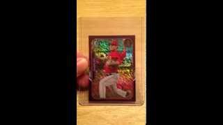 2015 Bowman Chrome Joe Gatto Farms Finest Mini Purple Shimmer Refractor Card -Jga 086250