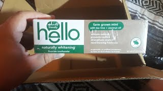 Hello Toothpaste Farm Grown Mint Unboxing
