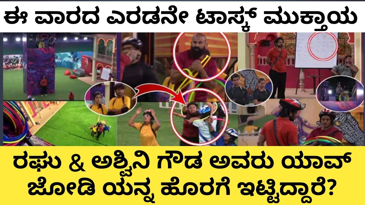 ಈ ವಾರದ 2ನೇ ಟಾಸ್ಕ್ ಮುಕ್ತಾಯ | ಯಾವ್ ಜೋಡಿಯನ್ನು ಹೊರಗೆ ಇಟ್ಟಿದ್ದಾರೆ | 