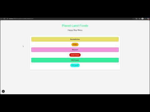 AR Restaurant Menu System